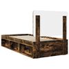 vidaXL Cadre de lit Ch&ecirc;ne fum&eacute; 100 x 200 cm Pin massif