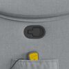 vidaXL Fauteuil de massage inclinable Gris clair Tissu