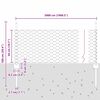 vidaXL Cl&ocirc;ture avec poteau Vert 0,5 x 50 m Acier et PVC