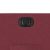 vidaXL Fauteuil inclinable &eacute;lectrique rouge bordeaux tissu