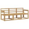 vidaXL Ensemble de canap&eacute;s d'ext&eacute;rieur 3 pc Blanc Bois d'Acacia Massif