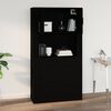 vidaXL Armoire murale Noir 80x33x80 cm Bois d'ing&eacute;nierie