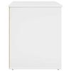 vidaXL Maison pour chat Blanc Brillant 53 x 52 x 62 cm