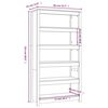 vidaXL Biblioth&egrave;que Blanc 80x35x154 cm Bois de pin massif