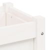 vidaXL Jardini&egrave;res 2 pcs blanc bois de pin massif