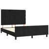 vidaXL Cadre de lit sans matelas noir 140x200 cm velours