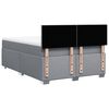 vidaXL Sommier &agrave; lattes de lit avec matelas Gris clair 140x200cm Tissu