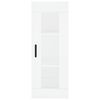 vidaXL Buffet haut Blanc 34,5x34x180 cm Bois d'ing&eacute;nierie