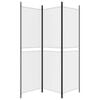 vidaXL Cloison de s&eacute;paration 3 panneaux Blanc 150x180 cm Tissu