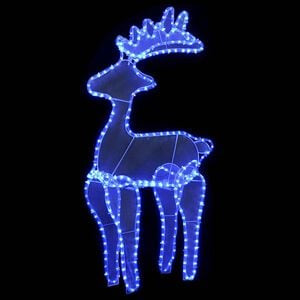 vidaXL D&eacute;coration de No&euml;l de renne avec maille 306 LED 60x24x89 cm