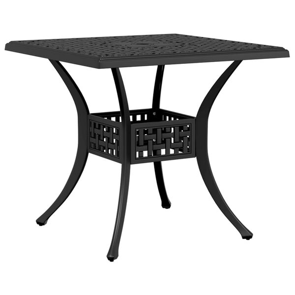 vidaXL Ensemble &agrave; manger de jardin 5 pcs noir aluminium coul&eacute;