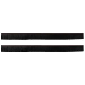 vidaXL Brosses de porte adh&eacute;sives 2 pc 100 cm Alliage d'Aluminium