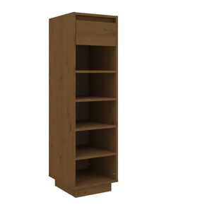 vidaXL Armoire &agrave; chaussures marron miel 30x34x105cm bois de pin massif
