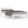vidaXL Cadre de lit sans matelas blanc 120x190 cm