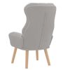 vidaXL fauteuil Gris clair 69 x 74 x 93 cm Tissu Sherpa