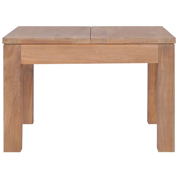 vidaXL Table basse Bois de teck et finition naturelle 60x60x40 cm