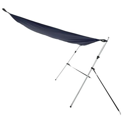 vidaXL Extension d'ombrage T-Top bleu 170x170x(115-183) cm