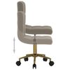 vidaXL Chaises pivotantes &agrave; manger lot de 2 gris clair velours