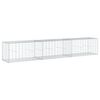 vidaXL Panier gabion avec couvercle 300x50x50 cm fer galvanis&eacute;