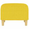 vidaXL Repose-pied Jaune clair 60x50x41 cm Tissu