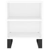 vidaXL Table de chevet blanc 40x30x50 cm bois d&rsquo;ing&eacute;nierie