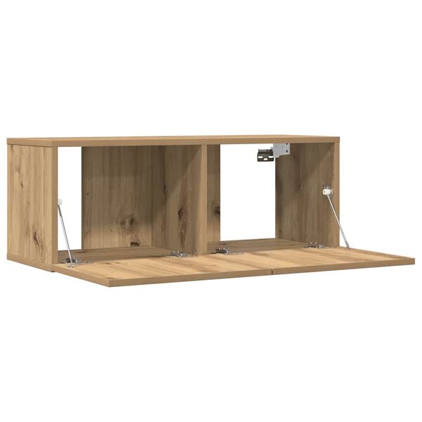 vidaXL Meubles TV muraux 2 pcs ch&ecirc;ne artisanal 80x30x30 cm