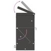 vidaXL Distributeur pour lapins Noir 12,5 x 12,5 x 25 cm