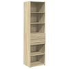vidaXL Buffet haut ch&ecirc;ne sonoma 50x42,5x185 cm bois d'ing&eacute;nierie