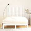 vidaXL T&ecirc;te de lit murale Blanc 140x3x110 cm Bois massif de pin