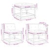 vidaXL Salon de jardin 5 pcs avec coussins bois de pin massif