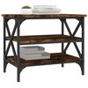 vidaXL Table d'appoint Chêne fumé 55x38x45 cm Bois d'ingénierie
