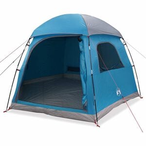 vidaXL Tente de familiale igloo 6 personnes bleu imperm&eacute;able
