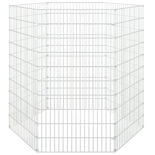 vidaXL Enclos d'animaux en liberté 6 panneaux 54x100 cm fer galvanisé