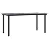 vidaXL Ensemble &agrave; manger jardin 5pcs marron poly rotin verre