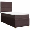 vidaXL Sommier &agrave; lattes de lit avec matelas Marron fonc&eacute; 100x200 cm