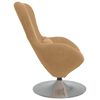 vidaXL Fauteuil &oelig;uf Marron Velours