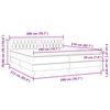 vidaXL Sommier &agrave; lattes de lit avec matelas et LED rose 200x210 cm velours
