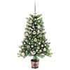 vidaXL Sapin de No&euml;l avec 150 LED avec support Vert 90 cm PE