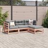 vidaXL Salon de jardin 4 pcs et coussins bois massif sapin de douglas