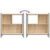 vidaXL Biblioth&egrave;que ch&ecirc;ne sonoma 72x28x77,5 cm bois d'ing&eacute;nierie