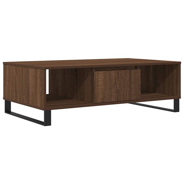 vidaXL Table basse chêne marron 104x60x35 cm bois d'ingénierie