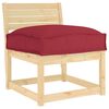 vidaXL Coussin Bordeaux 50 x 50 x 12 cm Tissu Oxford