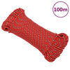 vidaXL Corde de bateau Rouge 3 mm 100 m Polypropyl&egrave;ne