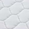 vidaXL Surmatelas en Coco Blanc 70 x 200 cm Tissu jacquard
