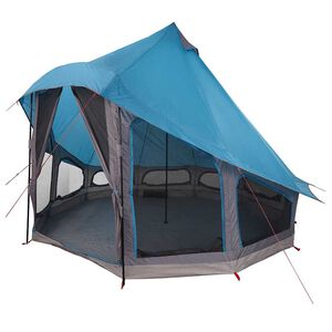 vidaXL Tente Tipi avec toit Bleu 404 x 370 x 270 cm taffetas