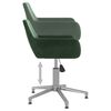 vidaXL Chaises pivotantes &agrave; manger lot de 4 Vert fonc&eacute; Velours