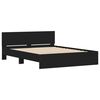 vidaXL Cadre de lit sans matelas noir 140x190 cm