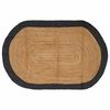 vidaXL Tapis de zone Gris fonc&eacute; 100 x 152 cm Jute