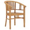 vidaXL Ensemble &agrave; manger de jardin 3 pcs Bois de teck solide