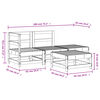 vidaXL Salon de jardin 4 pcs bois massif douglas